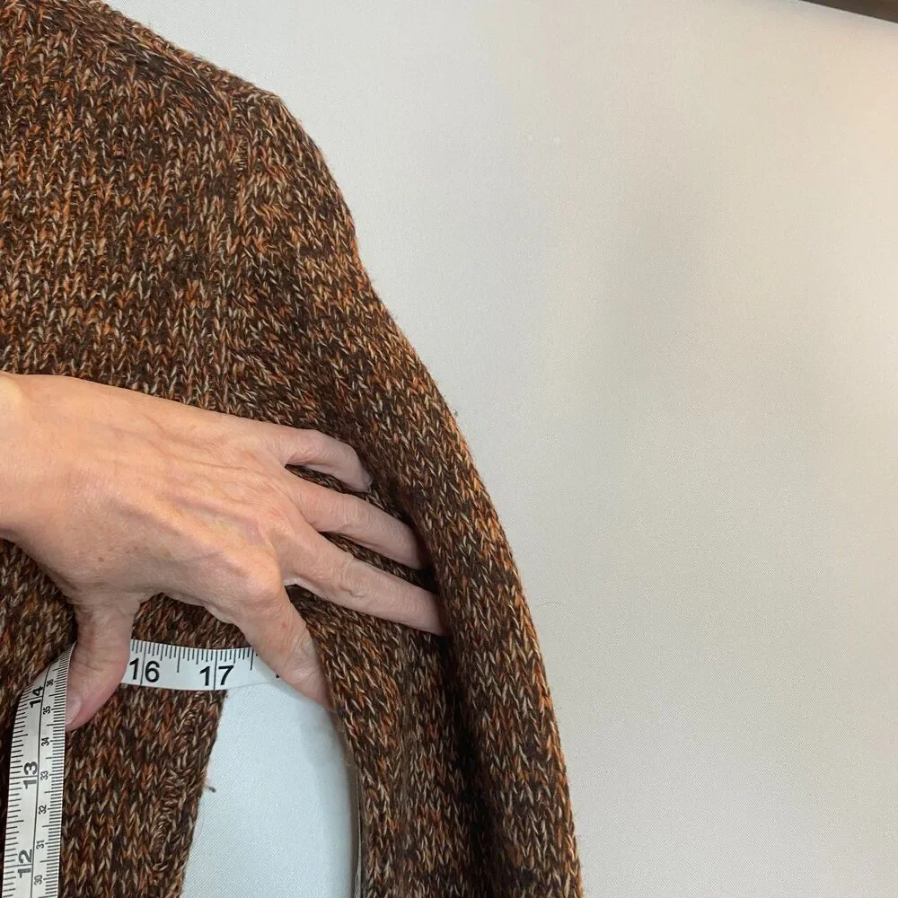Express Merino Wool Sweater Long Bell Sleeve Ribbed Waist Size S